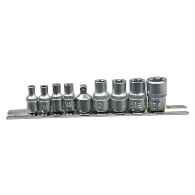 Súprava hlavíc torx GEKO, 9ks, 1/4" a 3/8"
