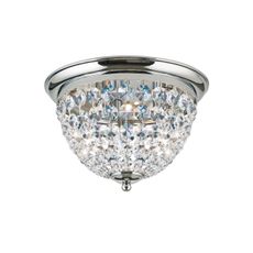 Orion DLU 1840/35-Krištáľové str. svietidlo PLAFOND 3xE27/40W/230V pr.35 cm chróm