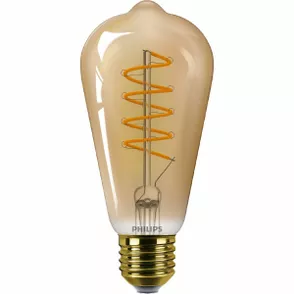 Philips LED filament žiarovka E27 ST64 4W (25W) 1800K stmievateľná, jantárová