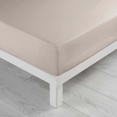 Béžová napínacia plachta z mikrovlákna 140x190 cm Oscar – douceur d'intérieur