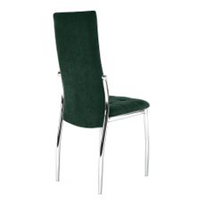 KONDELA Adora New jedálenská stolička smaragdová (Velvet) / chróm