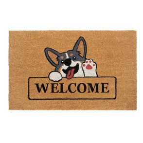 Rohožka z kokosového vlákna 75x45 cm Welcome & Dog - Hanse Home