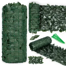 MULTI GARDEN Maskovacia stena, umelý živý plot 500x50 cm - brečtanovo zelená