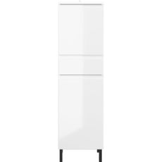 Biela vysoká kúpeľňová skrinka 34x120 cm Salinas - Germania