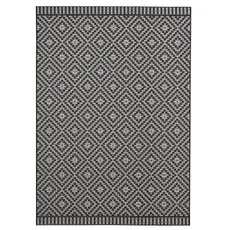 Mujkoberec Original , Kusový koberec  Mia 103520 Black Creme – na von aj na doma, 120x170, čiernobiela, chodba / predsieň