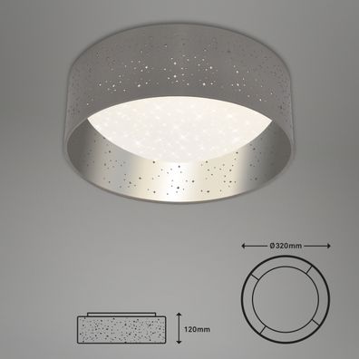 Briloner 3482014 - LED Stropné svietidlo STARRY LED/12W/230V šedá/strieborná