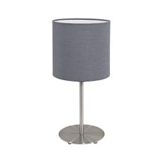 Eglo 55215 - Stolná lampa PASTERI 1xE14/40W/230V šedá