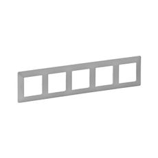 Legrand 754135 - Rámik pre spínače VALENA LIFE 5P hliník