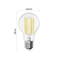 LED Žiarovka FILAMENT A60 E27/7,2W/230V 4000K Energetická trieda A