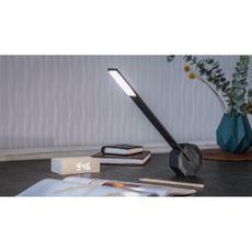 Čierna LED stolová lampa (výška 38 cm) Octagon One – Gingko