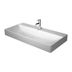 Duravit DuraSquare - Umyvadlo na desku, 800x470 mm, bez přepadu, s otvorem pro baterii, DuraCeram, bílá 2353800071