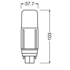 LED Žiarovka G24d/5,5W/230V 4000K - Osram