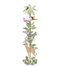 Marburg Umývateľná detská tapeta meter TROPICKÉ ZVIERATÁ na stenu Zvoľte rozmer: 53 cm x 270 cm