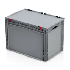 Plastová prepravka s vekom 600x400x435 mm