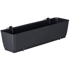 NABBI DRL600PW plastový balkónový kvetináč 59 cm antracit