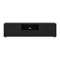 Čierny TV stolík 147x38 cm Media – Tvilum