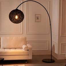 Stojacia lampa Cocooning 205cm čierna