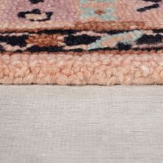 Flair Rugs , Kusový koberec Wool Loop Blossom Pink/Black, 120x170, ružová, obývacia izba