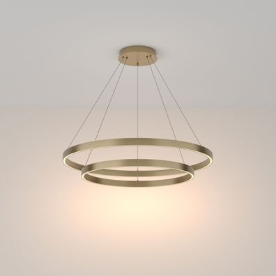 Maytoni MOD058PL-L74BS3K - LED Luster na lanku RIM LED/88W/230V pr. 80 cm zlatá