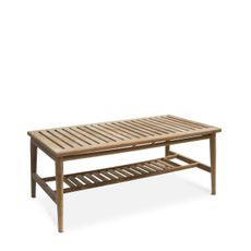 Estila Dizajnový záhradný konferenčný stolík Jardin z teakového dreva 120 cm
