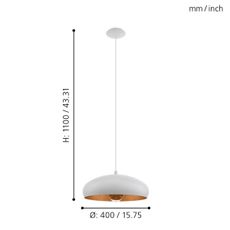 Eglo 94606 - Luster MOGANO 1xE27/60W/230V