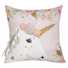 DekorStyle Dekoračný vankúš Unicorn ružový