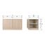 Modulárny TV stolík v dekore duba v prírodnej farbe 77x44 cm Modulair – vtwonen