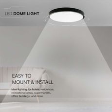 LED Kúpeľňové stropné svietidlo LED/36W/230V 3000K IP44 pr. 29,5 cm čierna