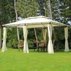 Luxusný záhradný altánok Wiliam 3x4 m | krémový
