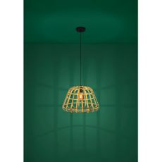 Eglo 390151 - Luster na lanku MONTEZUELO 1xE27/40W/230V pr. 50 cm bambus