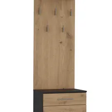 TP Living Předsíňová stěna Duo dub artisan/antracit II