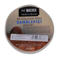 Macher  PVC podlahová páska SAMOLEPIACE biela - 5m