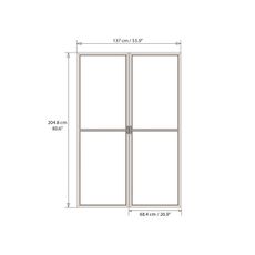 Palram Dvere s moskytiérou pre Torino 3 x 4,25 (sivé)