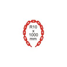 RR Bezpečnostná reťaz Ø 10mm x 1000mm