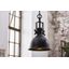 Estila Industriálna závesná lampa Castor v čiernej farbe z kovu 45cm