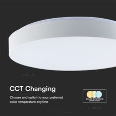 LED Stmievateľné stropné svietidlo LED/60W/230V 3000-6500K 49,5 cm biela + DO