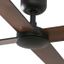 FARO 34356-Stropný ventilátor RUDDER L hnedá/čierna pr. 132 cm + diaľkové ovládanie