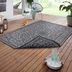 NORTHRUGS - Hanse Home koberce Kusový koberec Twin Supreme 105452 Leyte Night Silver – na von aj na doma - 200x290 cm