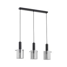 Luster na lanku CELIA 3xE27/60W/230V čierna