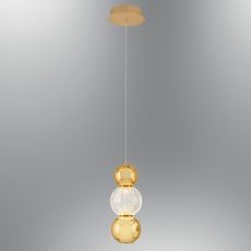LED luster na lanku CREMONA LED/5W/230V 3000K zlatý