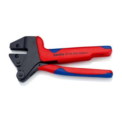 Viacúčelové lisovacie kliešte 200 mm Knipex 97 43 200 A, na vymeniteľné lisovacie profily