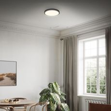 Briloner 3700-015 - LED Stropné svietidlo RUNA LED/16W/230V 3000K pr. 28 cm čierna