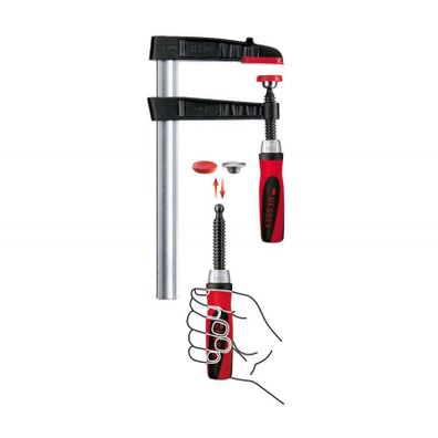 Bessey TG50S 17-2K pevná skrutková svorka z tvrdenej liatiny 500/175 mm