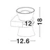 Dizajnové nástenné svietidlo Boccale 2 x 5W 12 Číra