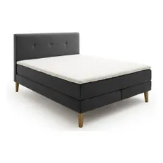 Antracitová boxspring posteľ 180x200 cm Stockholm – Meise Möbel