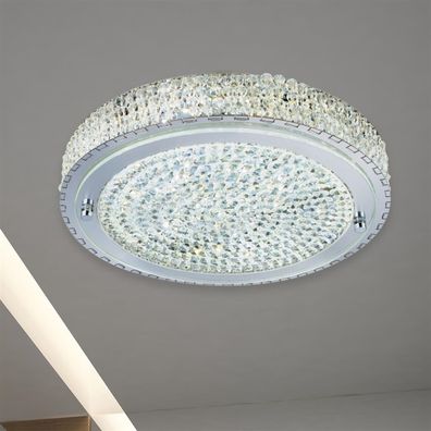 Searchlight 2714CC - LED Stropné svietidlo FLUSH LED/24W/230V pr. 40 cm chróm