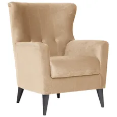 Livetastic KRESLO UŠIAK, textil, krémová
