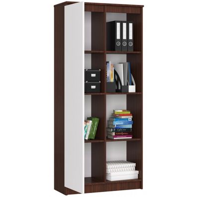 Regál R80 1D 4P-wenge / biela