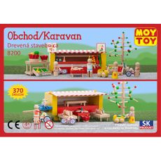 Drevená stavebnica Obchod karavan Moy Toy