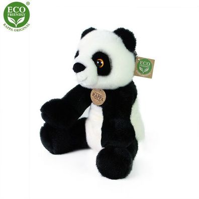 Rappa Plyšová panda sediaca čiernobiela, 27 cm